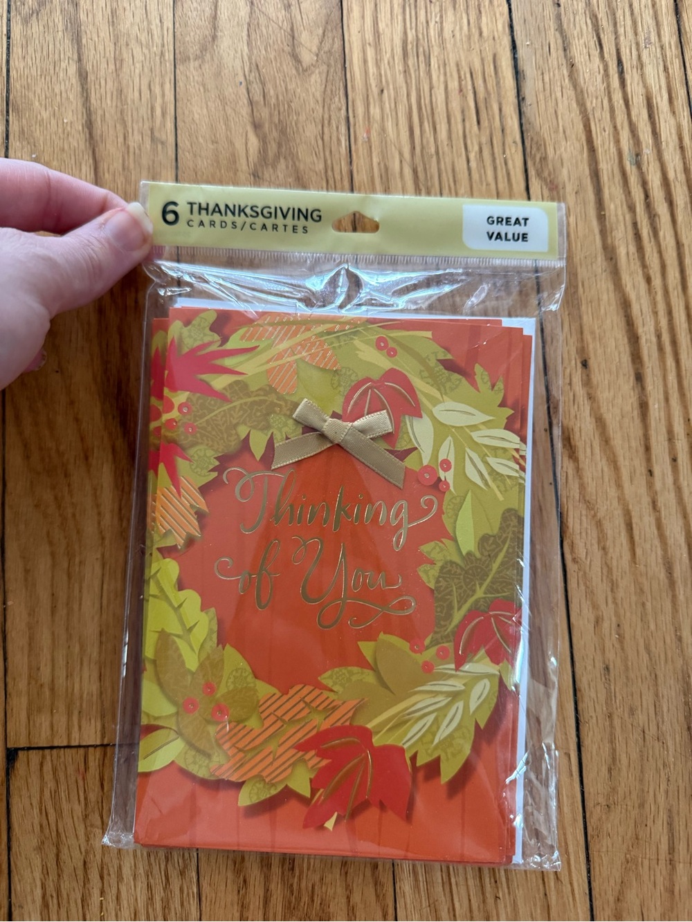 Hallmark Thanksgiving Cards - Orange, Green, Gold, Red
